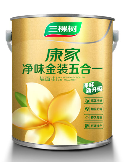 康家净味金装五合一墙面漆51L
